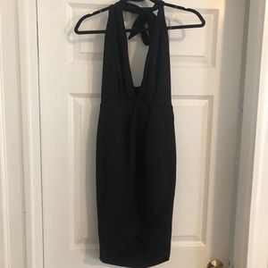 Charlotte Russe Black Halter Dress